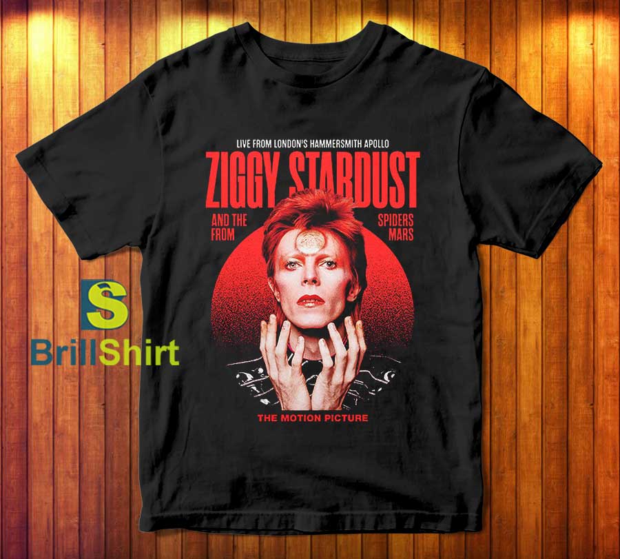 David Bowie Ziggy Motion Picture T-Shirt David Bowie Ziggy Motion Picture T-Shirt