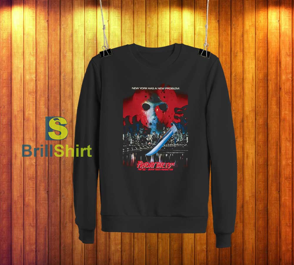 Friday The 13th Part VIII Poster Sweatshirt Friday The 13th Part VIII Poster Sweatshirt