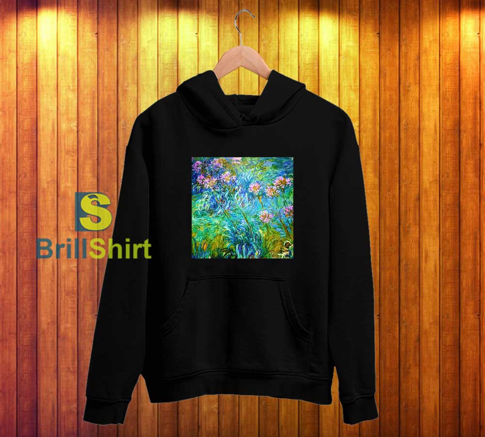 Claude Monet Agapanthus Hoodie Claude Monet Agapanthus Hoodie