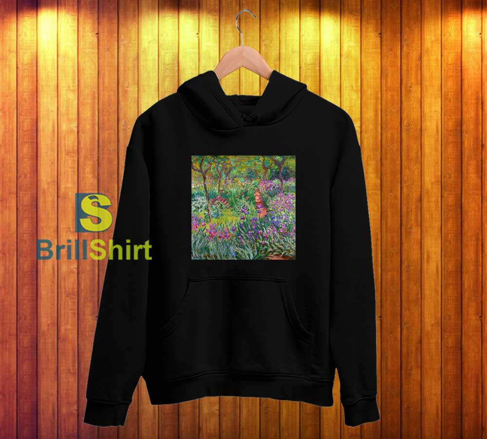 Claude Monet Beautiful Garden Hoodie Claude Monet Beautiful Garden Hoodie