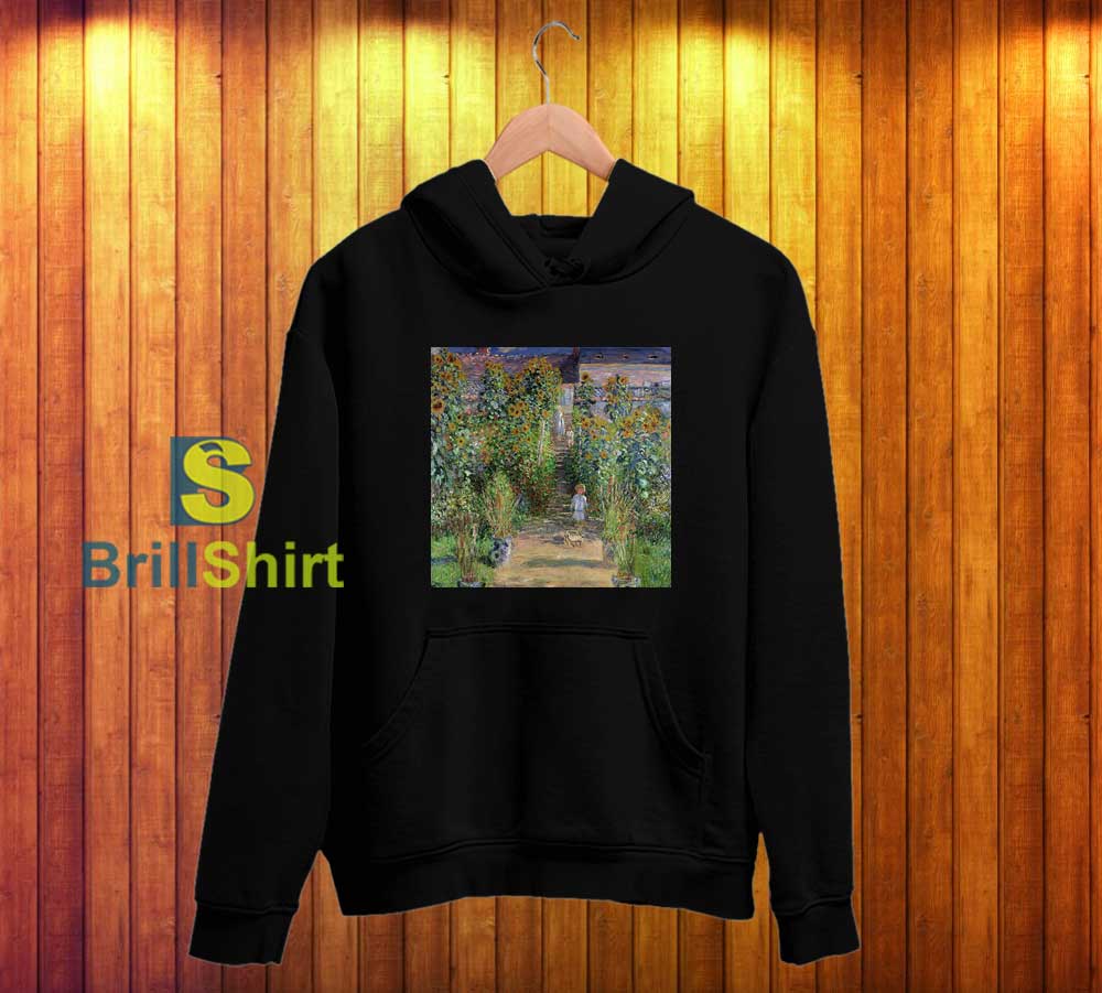 Claude Monet Gardening In The Evening Hoodie Claude Monet Gardening In The Evening Hoodie