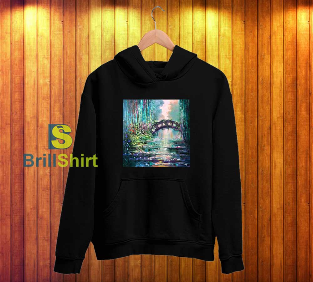 Claude Monet Japanese Bridge Hoodie Claude Monet Japanese Bridge Hoodie