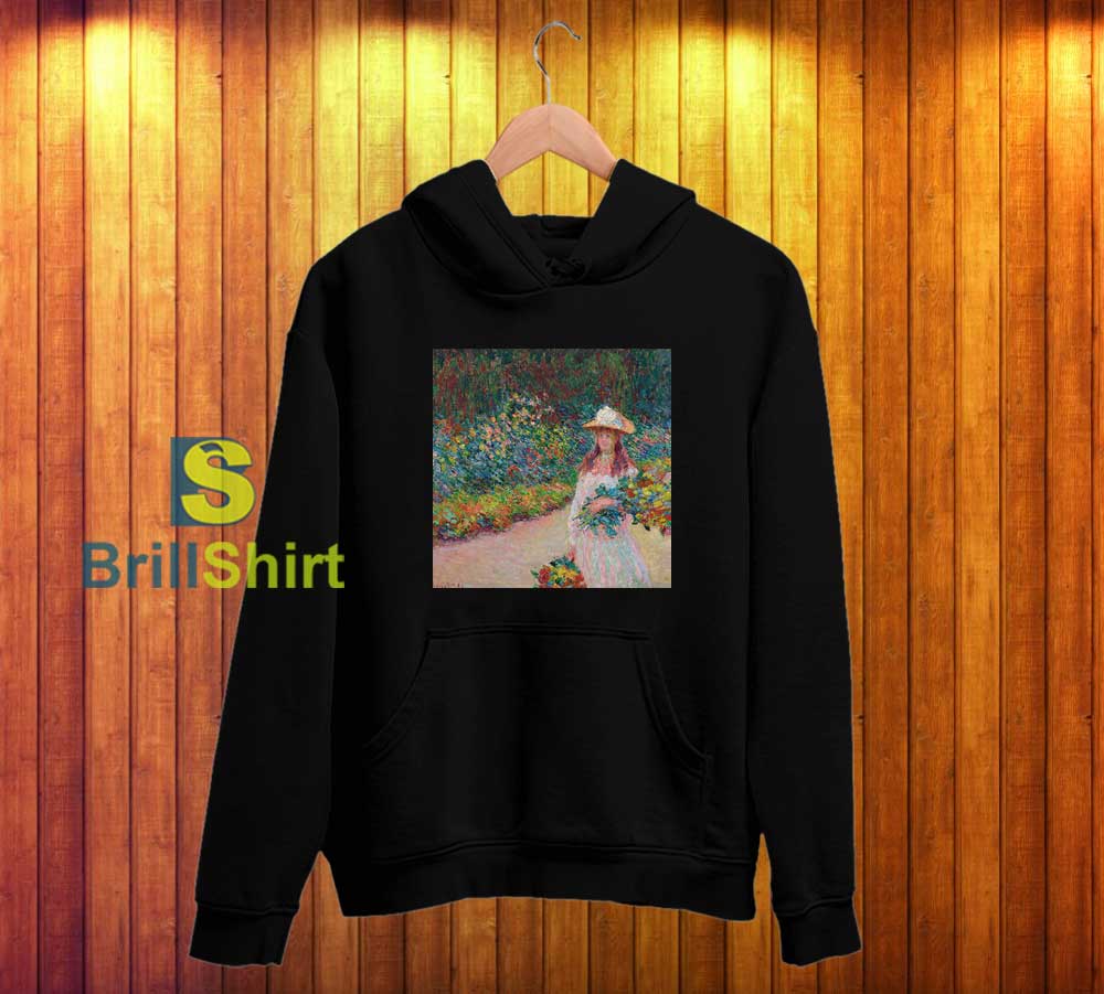Claude Monet Middle Selling Flowers Hoodie Claude Monet Middle Selling Flowers Hoodie