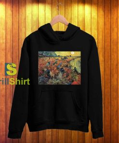 Van Gogh Red Vineyards At Arles Hoodie