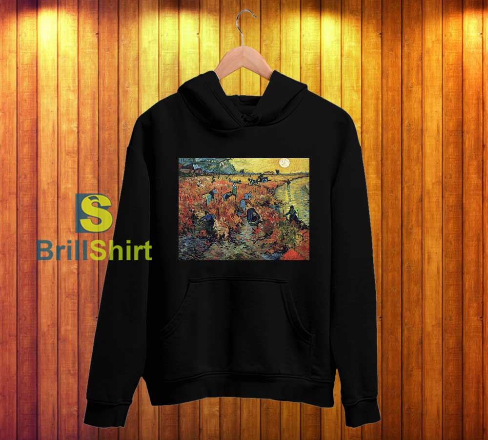 Van Gogh Red Vineyards At Arles Hoodie Van Gogh Red Vineyards At Arles Hoodie