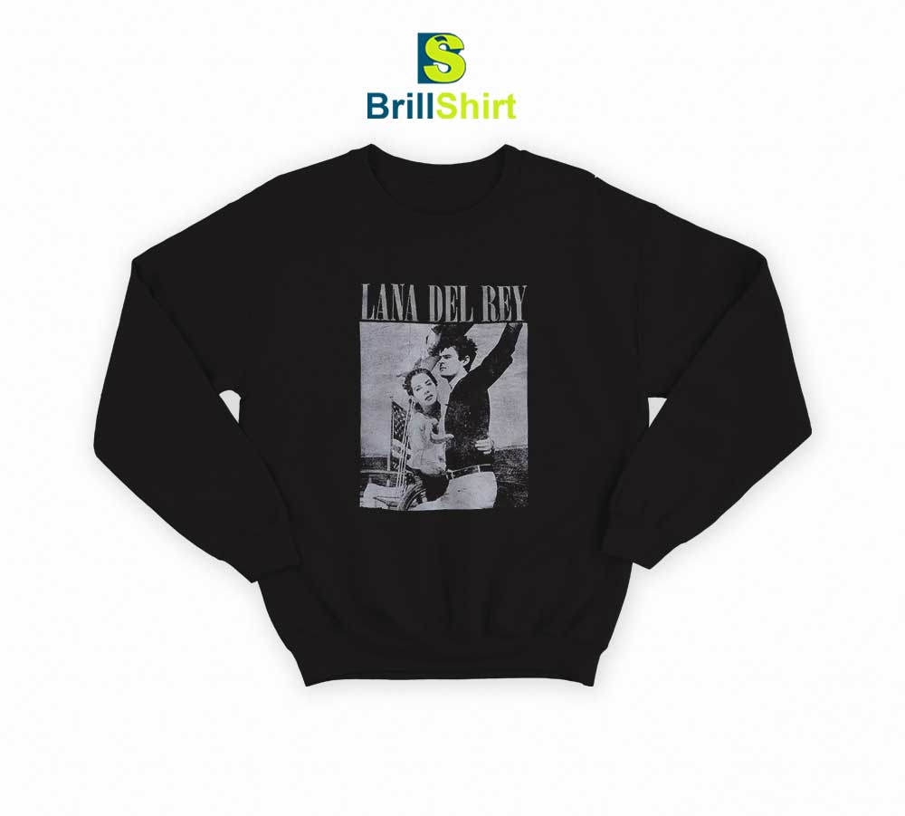 Lana Del Rey Black & White Photo Sweatshirt Lana Del Rey Black & White Photo Sweatshirt