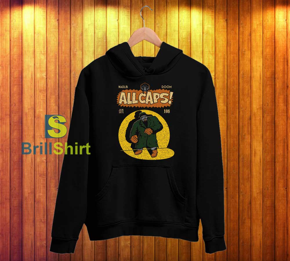 MF Doom All Caps Light Hoodie MF Doom All Caps Light Hoodie