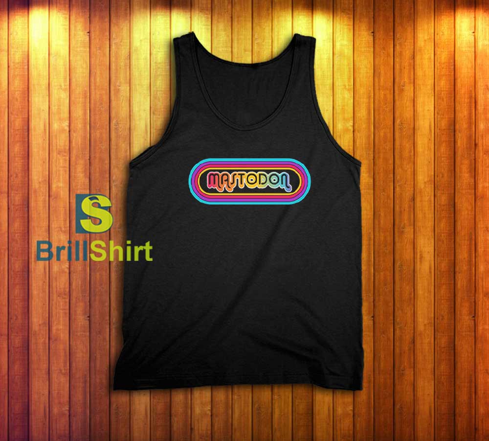 Mastodon 70's Rainbow Logo Tank Top Mastodon 70's Rainbow Logo Tank Top