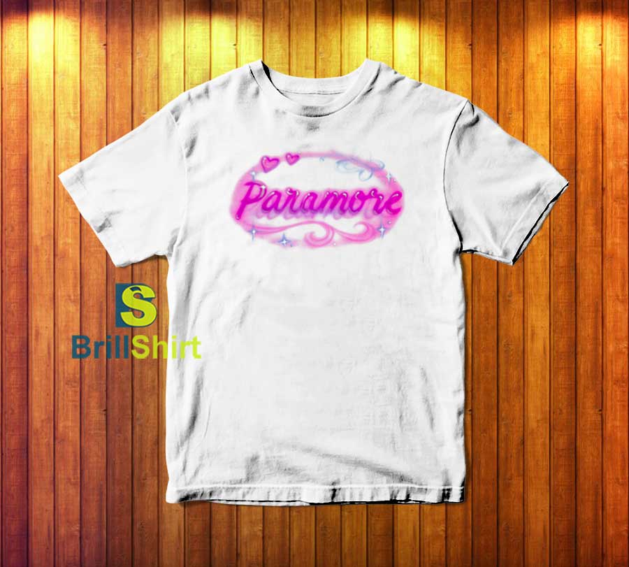 Paramore Printed Graphic Airbrush T-Shirt Paramore Printed Graphic Airbrush T-Shirt