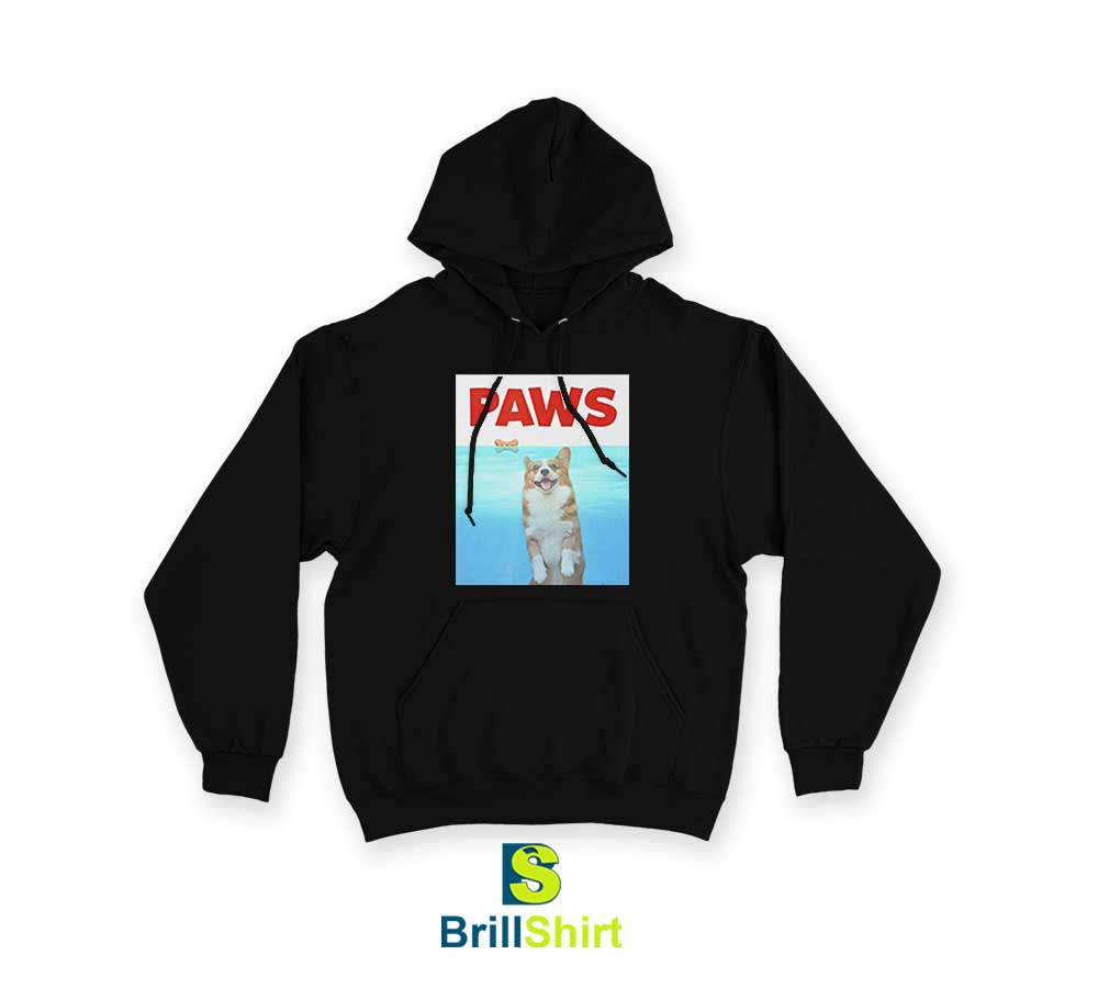 Paws Dog Parody 80s Corgi Hoodie Paws Dog Parody 80s Corgi Hoodie