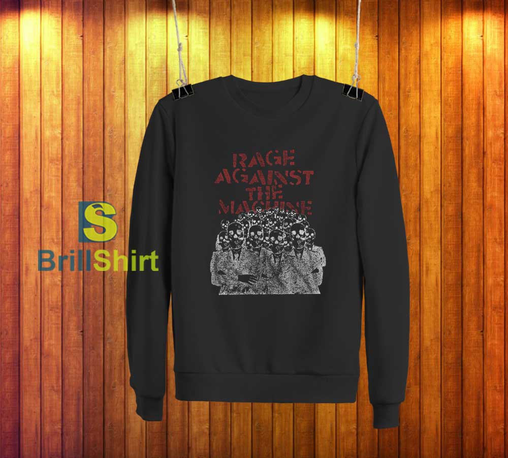 Rage Against The Machine Crowd Masks Sweatshirt Rage Against The Machine Crowd Masks Sweatshirt