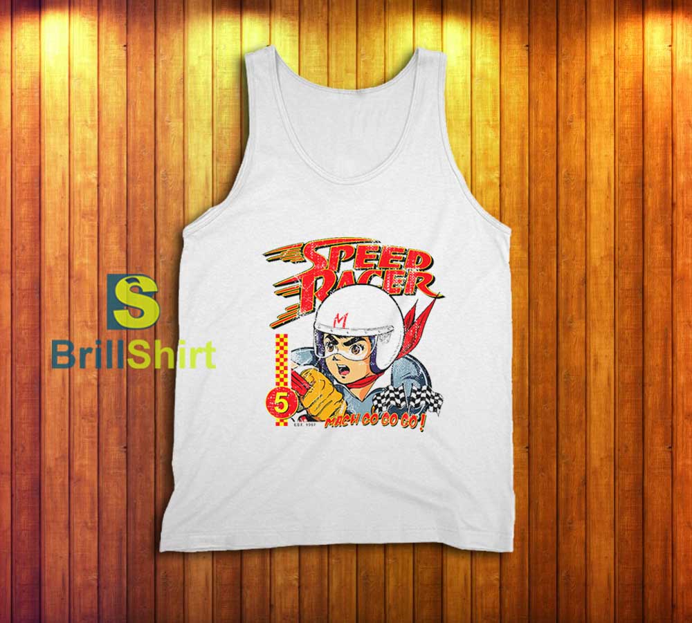 Retro Speed Racer Go Cartoon Tank Top Retro Speed Racer Go Cartoon Tank Top
