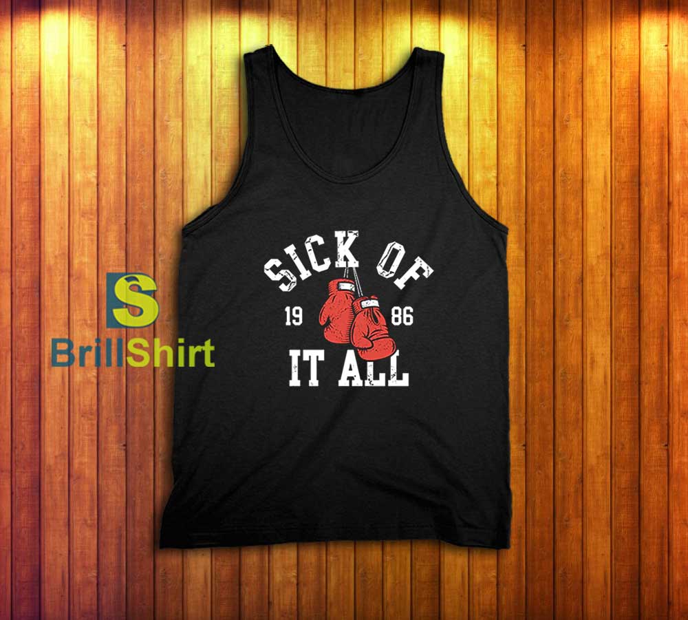 Sick Of It All Boxing Gloves Tank Top Sick Of It All Boxing Gloves Tank Top