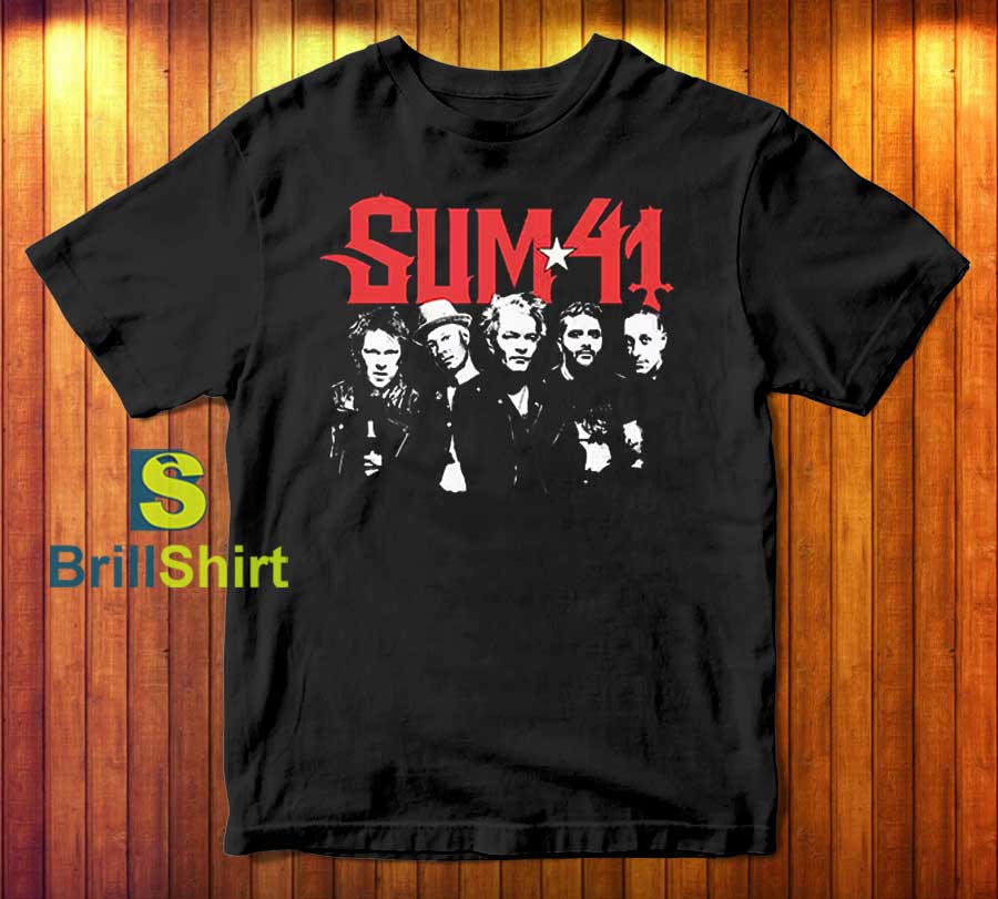 Sum41 Contrast Portrait T-Shirt Sum41 Contrast Portrait T-Shirt