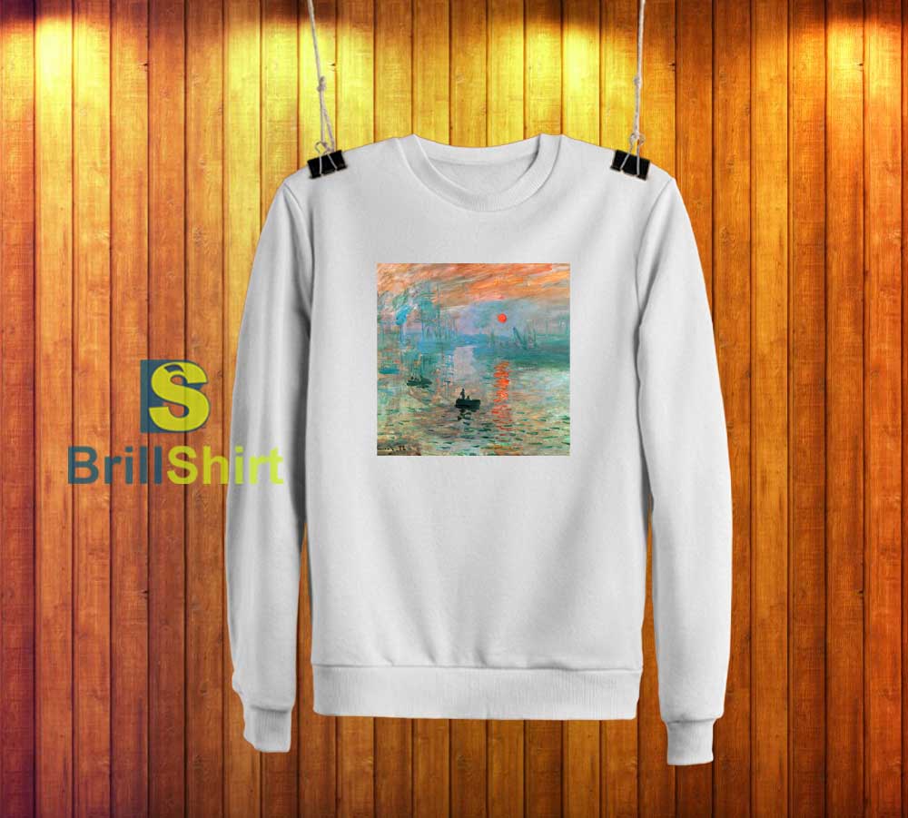 Claude Monet Aesthetic Sunrise Sweatshirt Claude Monet Aesthetic Sunrise Sweatshirt