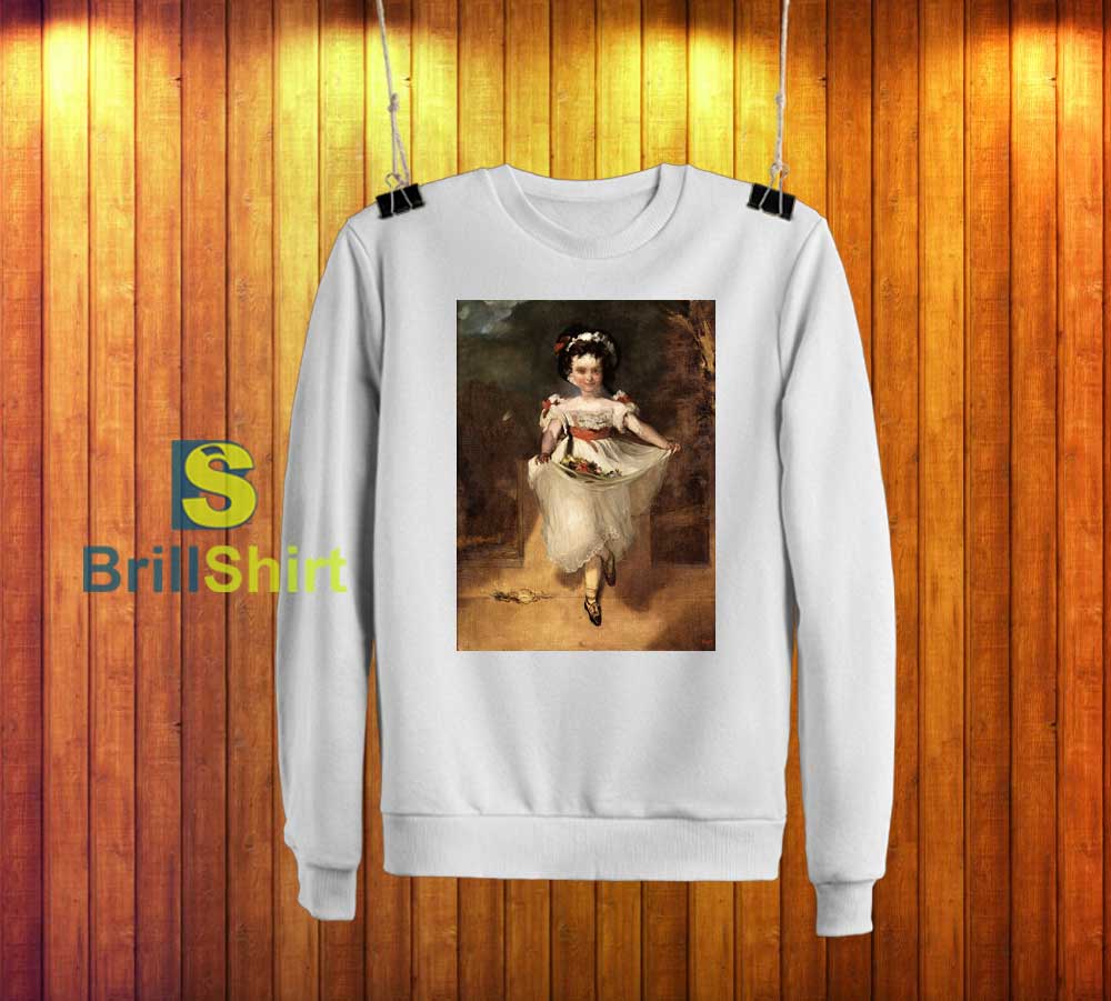 Edgar Degas Girl Carrying Flowers Sweatshirt Edgar Degas Girl Carrying Flowers Sweatshirt