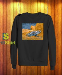 Van Gogh Couple Sleeping On Straw Sweatshirt