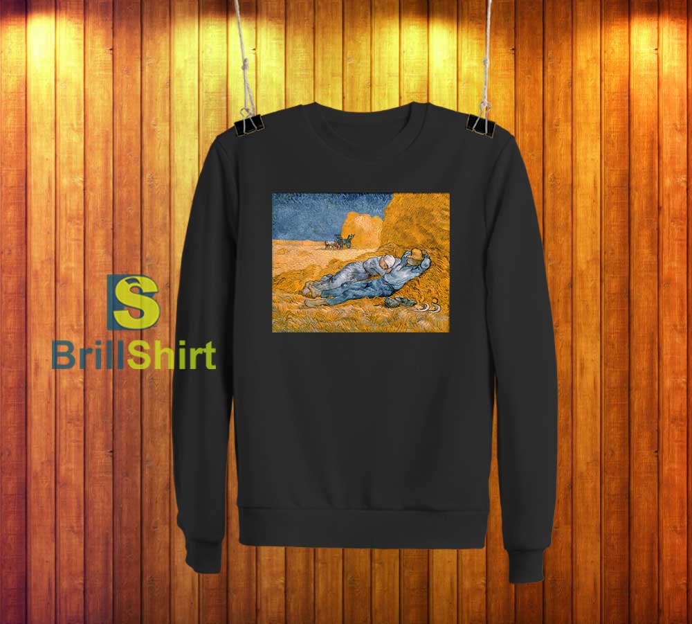 Van Gogh Couple Sleeping On Straw Sweatshirt Van Gogh Couple Sleeping On Straw Sweatshirt
