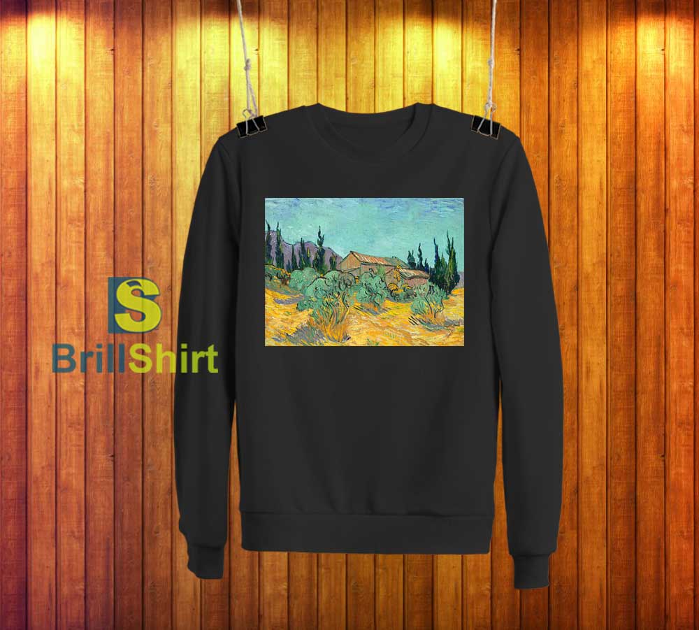 Van Gogh Garden In Back Yard Sweatshirt Van Gogh Garden In Back Yard Sweatshirt