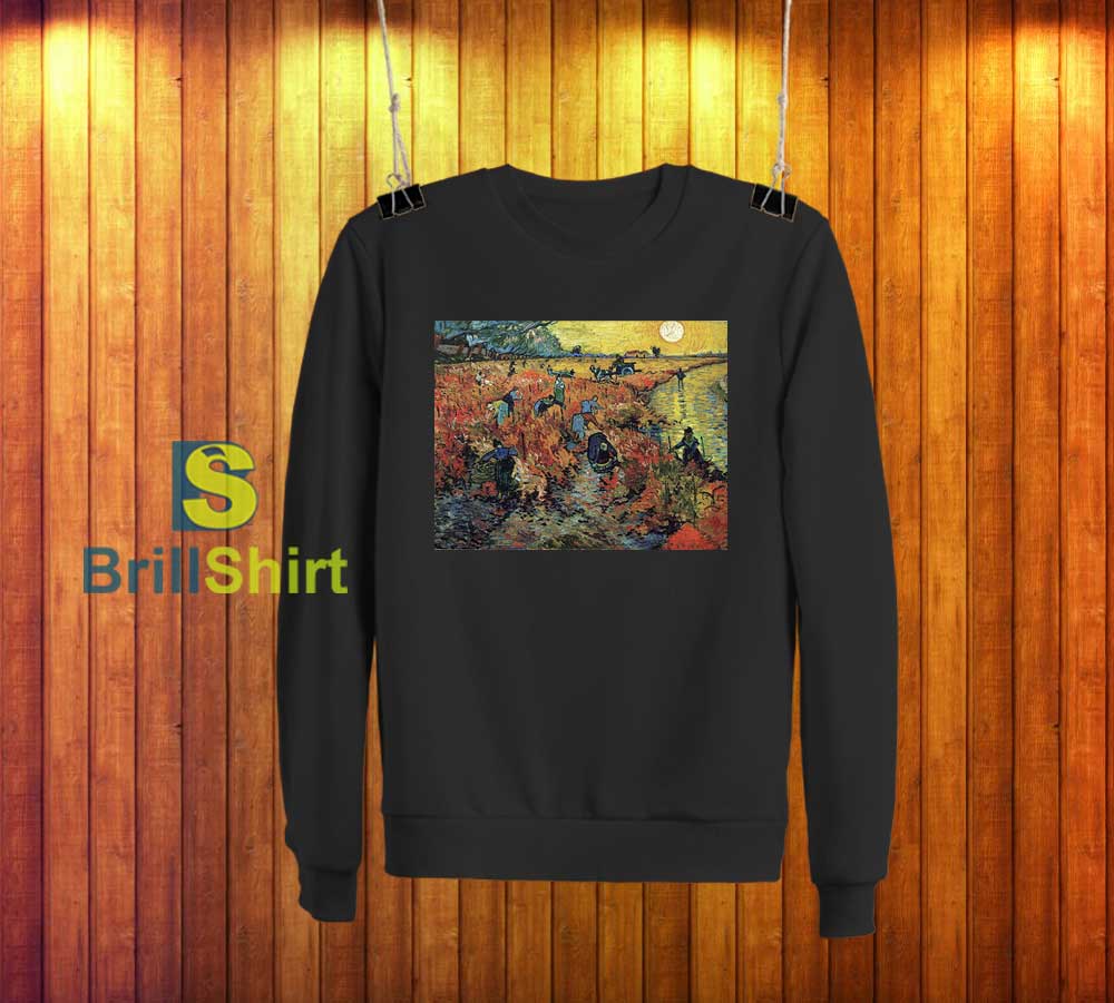 Van Gogh Red Vineyards At Arles Sweatshirt Van Gogh Red Vineyards At Arles Sweatshirt