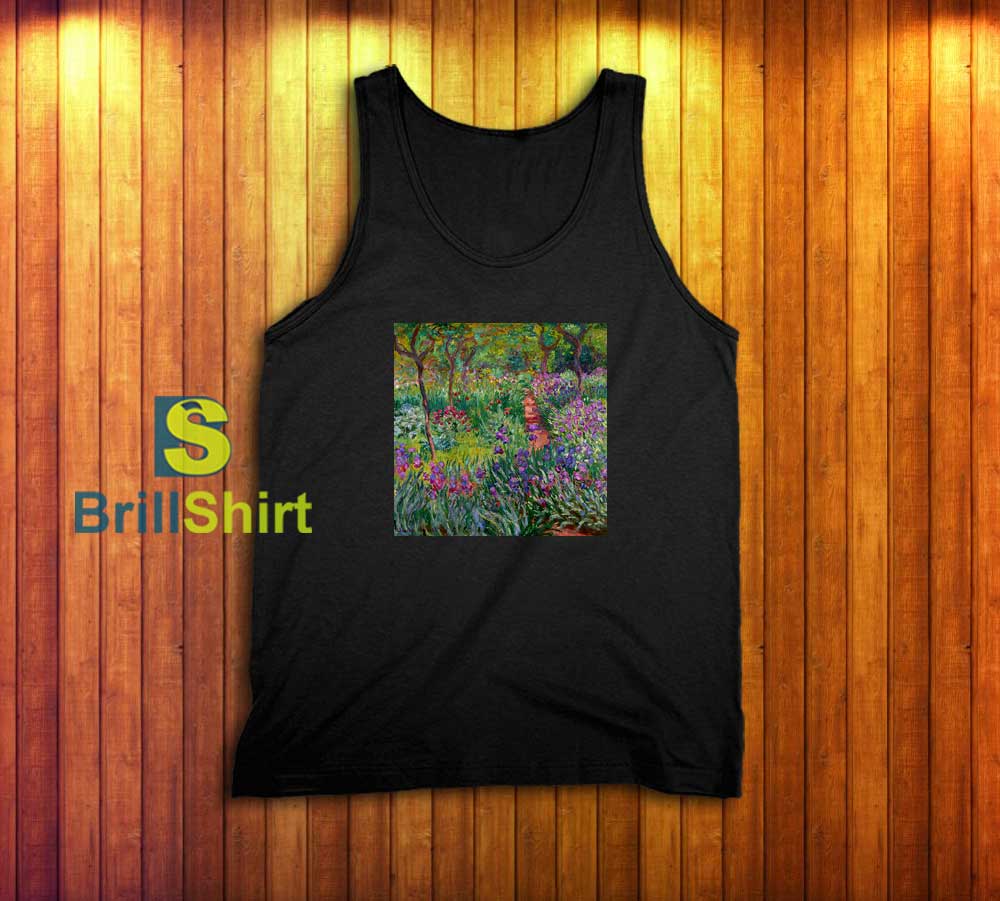 Claude Monet Beautiful Garden Tank Top Claude Monet Beautiful Garden Tank Top