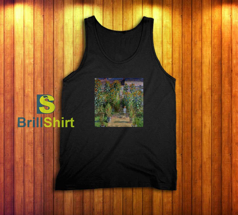 Claude Monet Gardening in the Evening Tank Top Claude Monet Gardening in the Evening Tank Top