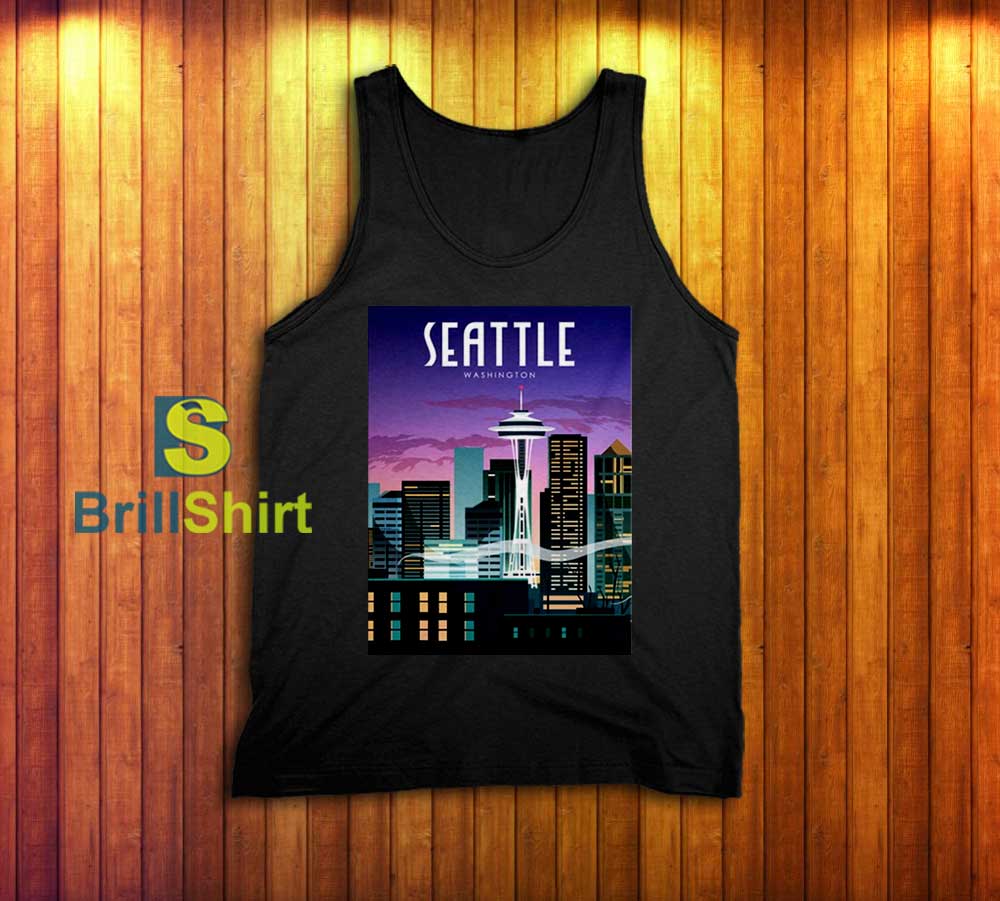 Travel Seattle Washington Tank Top Travel Seattle Washington Tank Top