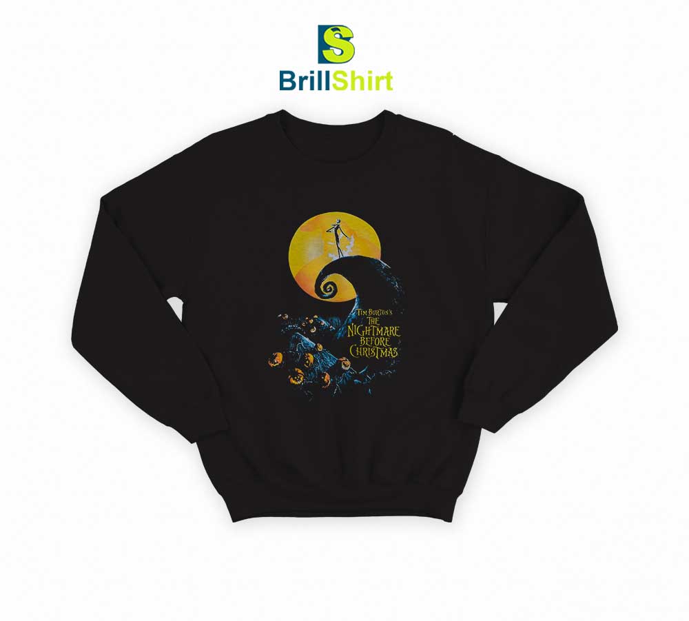 The Nightmare Before Christmas Movie Poster Sweatshirt The Nightmare Before Christmas Movie Poster Sweatshirt