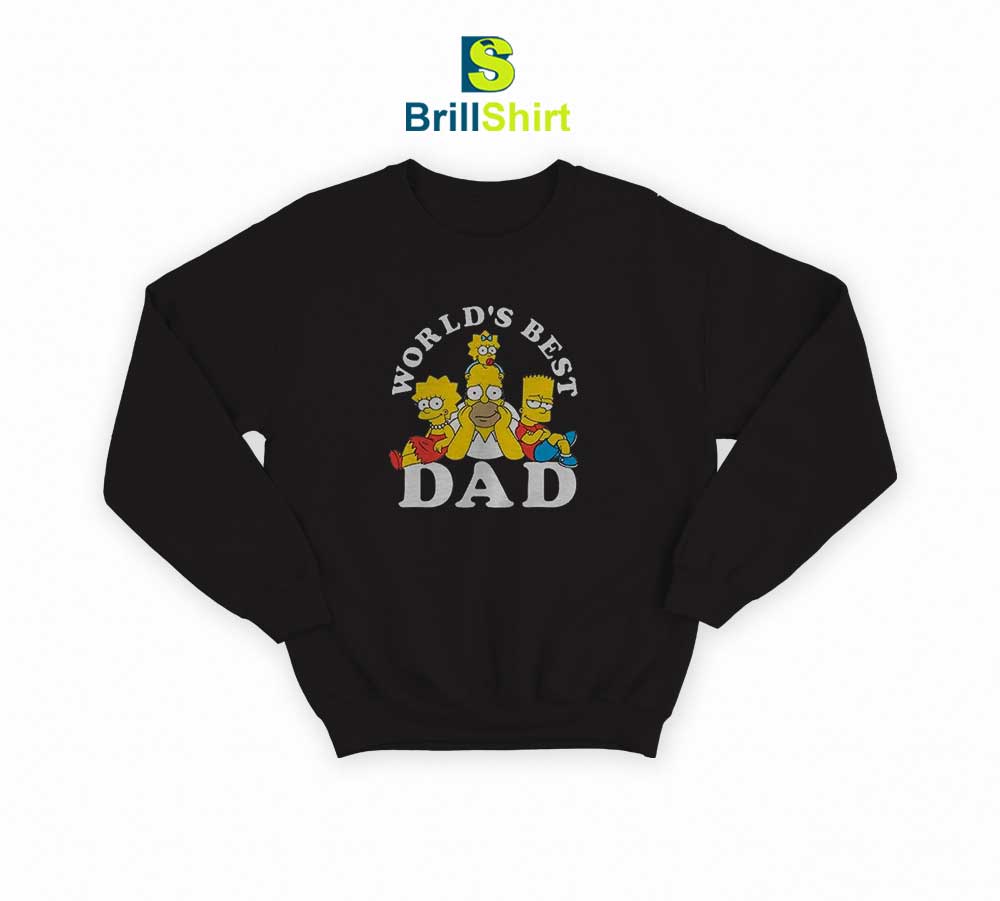 The Simpsons Father's Day World's Best Dad Sweatshirt The Simpsons Father's Day World's Best Dad Sweatshirt