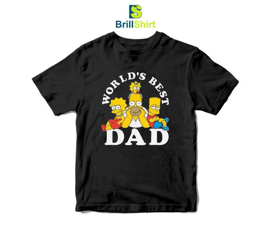 The Simpsons Father's Day World's Best Dad T-Shirt The Simpsons Father's Day World's Best Dad T-Shirt