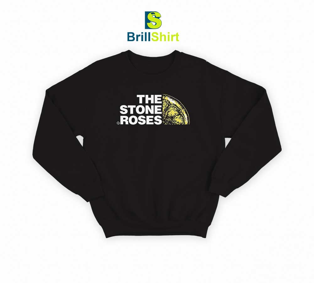 The Stone Roses Logo Black Sweatshirt The Stone Roses Logo Black Sweatshirt