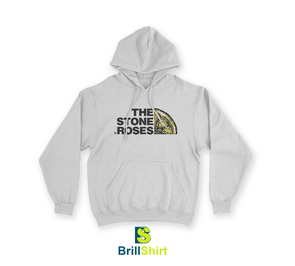 The Stone Roses Logo White Hoodie The Stone Roses Logo White Hoodie