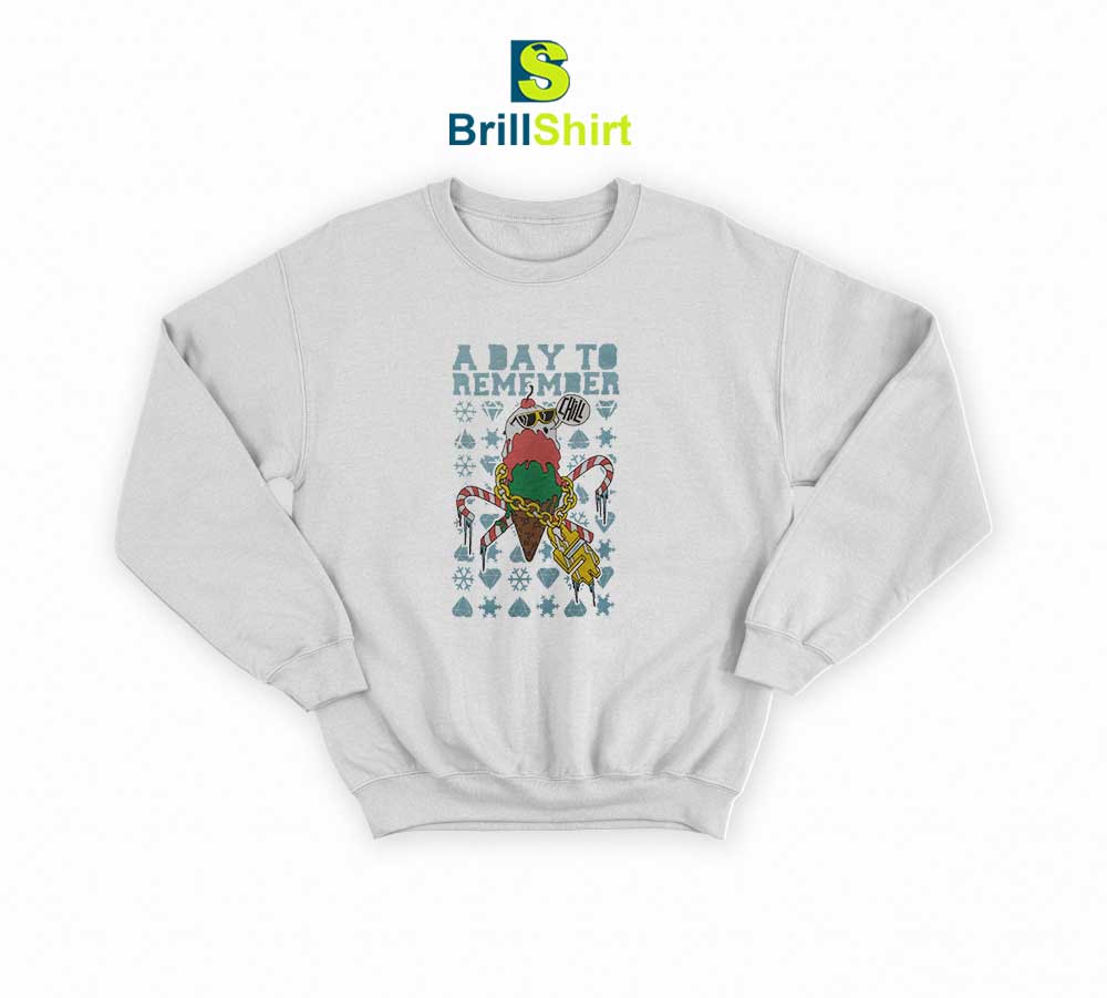 A Day To Remember Ice Cream Bling Sweatshirt A Day To Remember Ice Cream Bling Sweatshirt