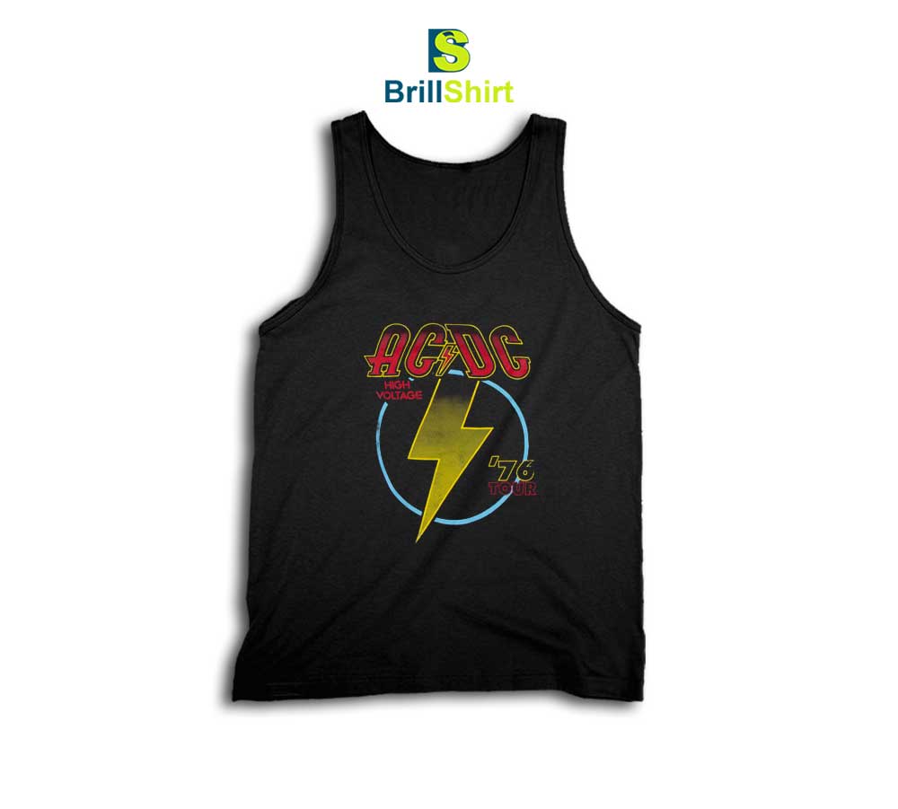 ACDC High Voltage '76 Tour Tank Top ACDC High Voltage '76 Tour Tank Top