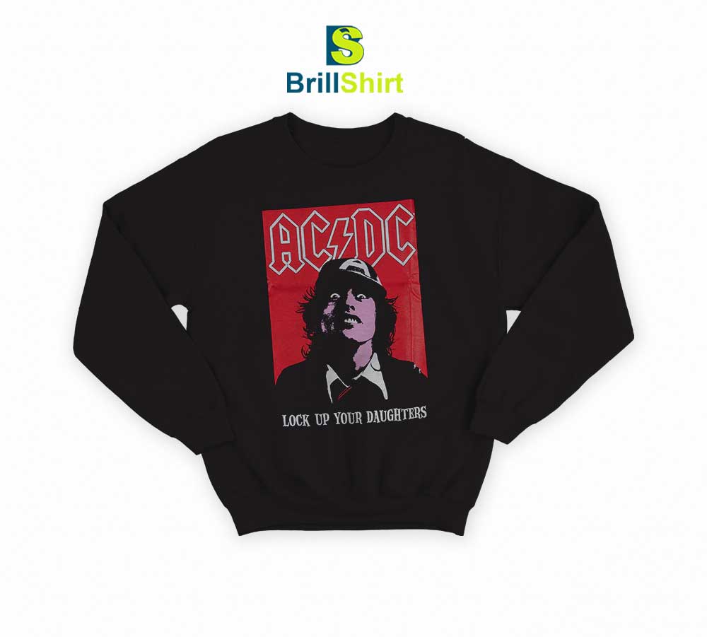 ACDC Lock Up Your Daughters Angus Sweatshirt ACDC Lock Up Your Daughters Angus Sweatshirt