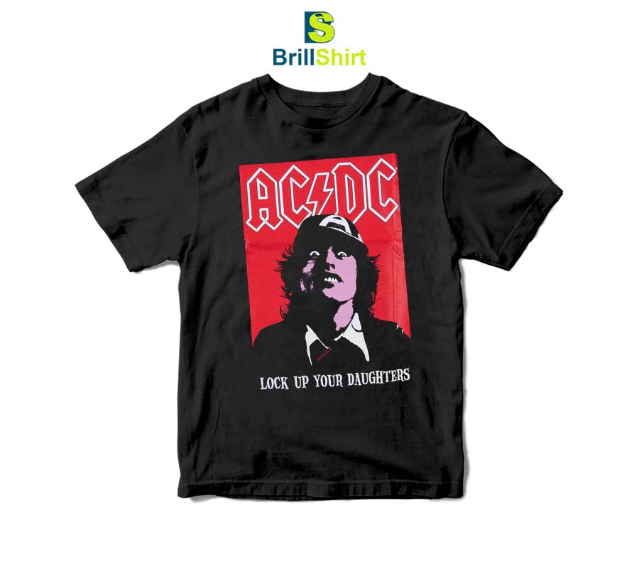 ACDC Lock Up Your Daughters Angus T-Shirt ACDC Lock Up Your Daughters Angus T-Shirt