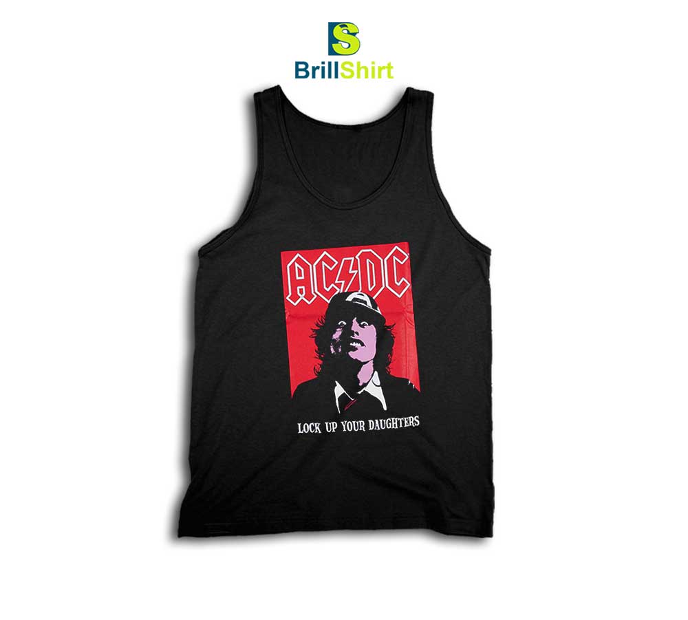 ACDC Lock Up Your Daughters Angus Tank Top ACDC Lock Up Your Daughters Angus Tank Top
