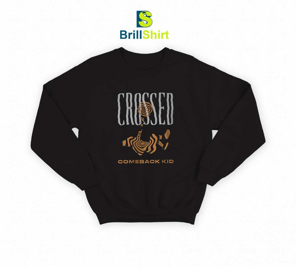 Comeback Kid Crossed Black Sweatshirt Comeback Kid Crossed Black Sweatshirt