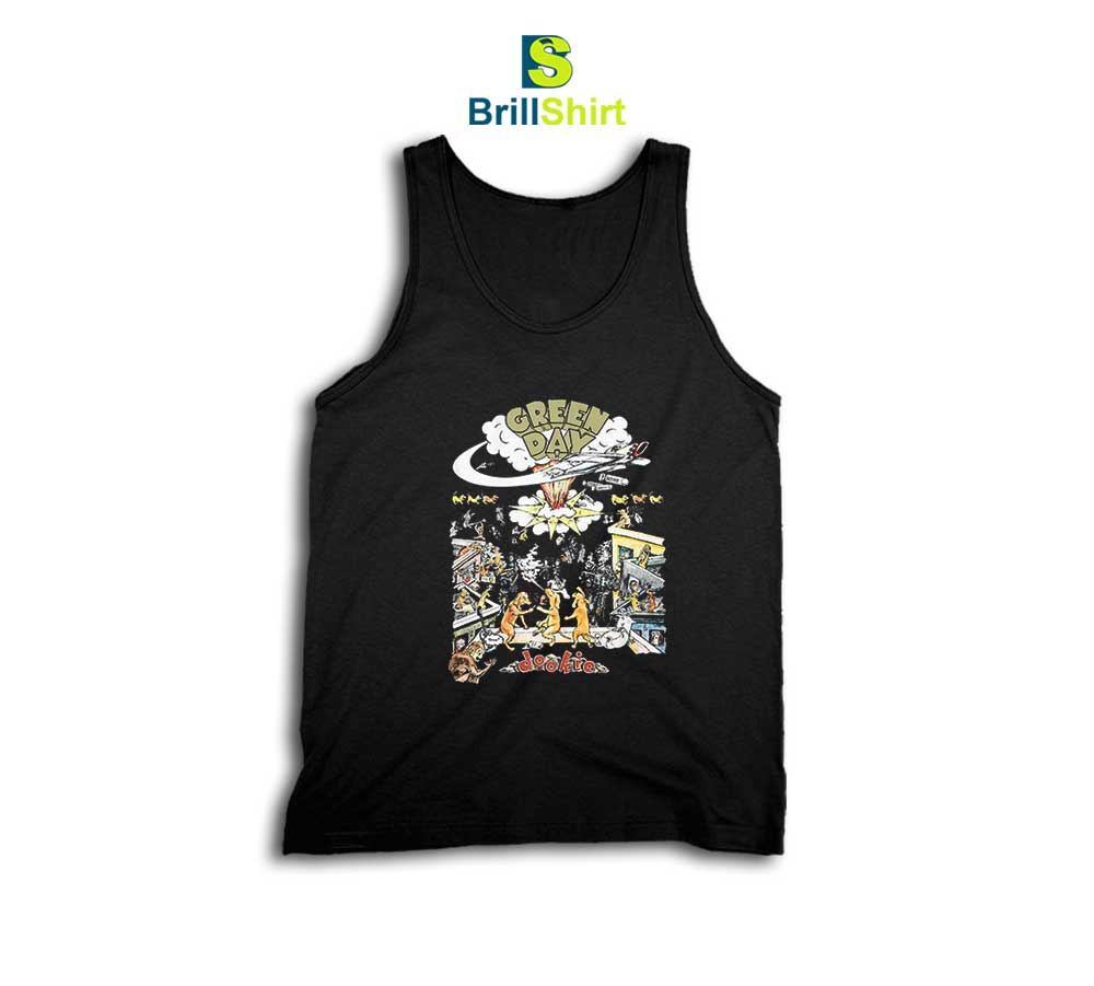 Green Day Dookie Dog Tank Top Green Day Dookie Dog Tank Top