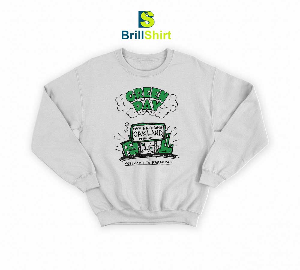 Green Day Welcome To Paradise Sweatshirt Green Day Welcome To Paradise Sweatshirt