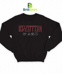 Led Zeppelin Logo Symbols Bolur Sweatshirt