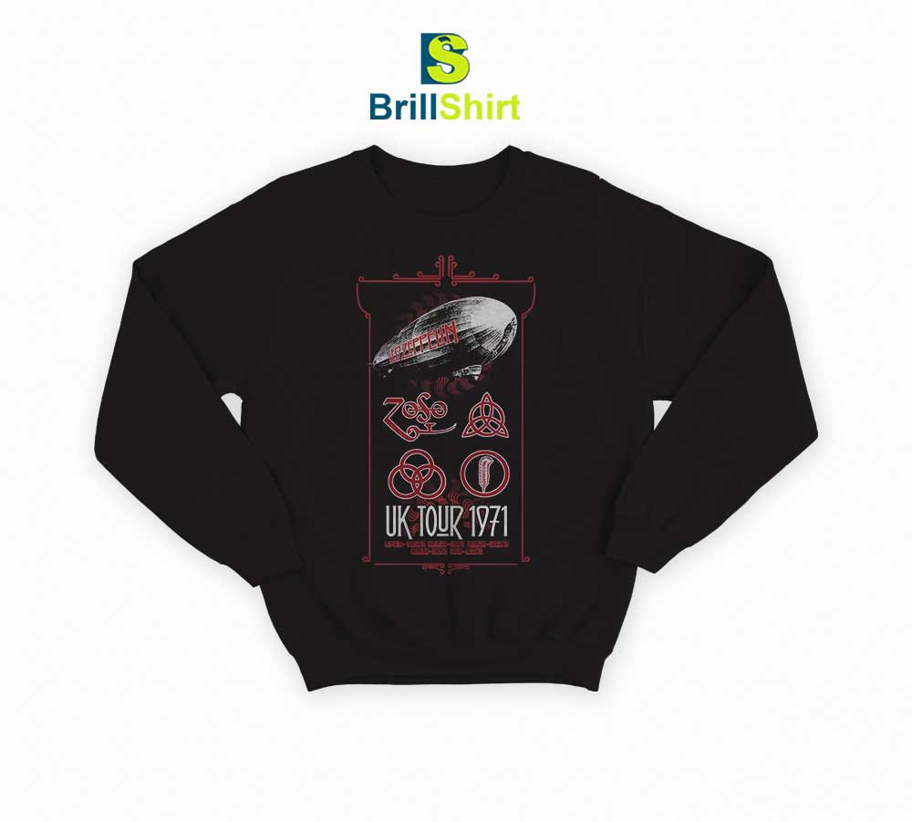 Led Zeppelin Uk Tour 1971 Sweatshirt Led Zeppelin Uk Tour 1971 Sweatshirt