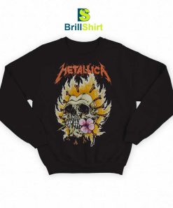 Metallica Burning Flower Sweatshirt