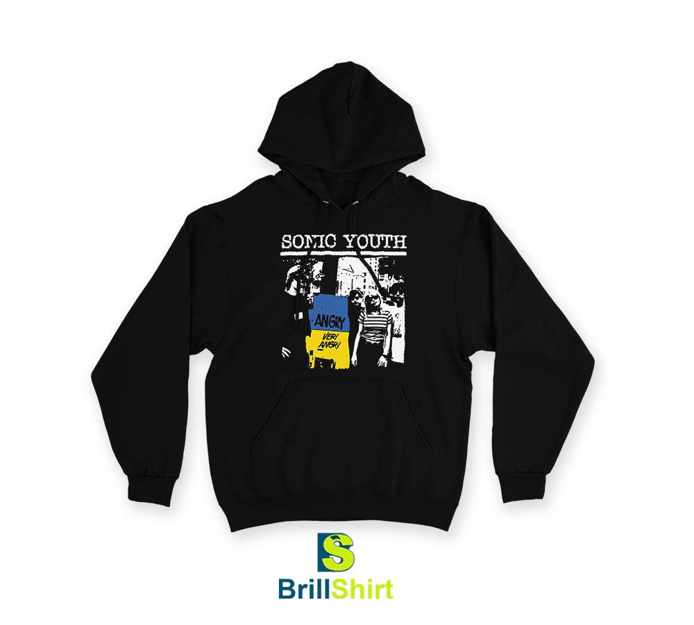 Sonic Youth Angry For Ukraine Hoodie Sonic Youth Angry For Ukraine Hoodie