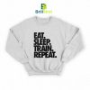Parody Eat Sleep Train Repeat Sweatshirt
