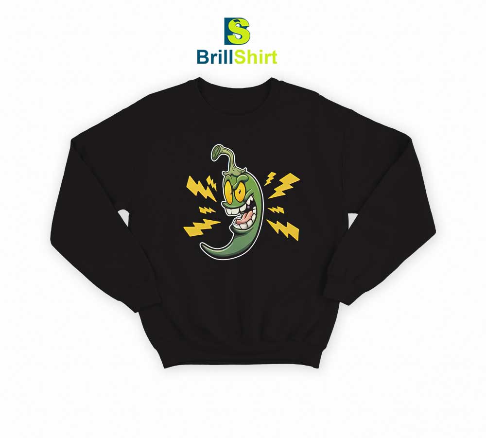 Chili Pepper Green Hot Sweatshirt Chili Pepper Green Hot Sweatshirt