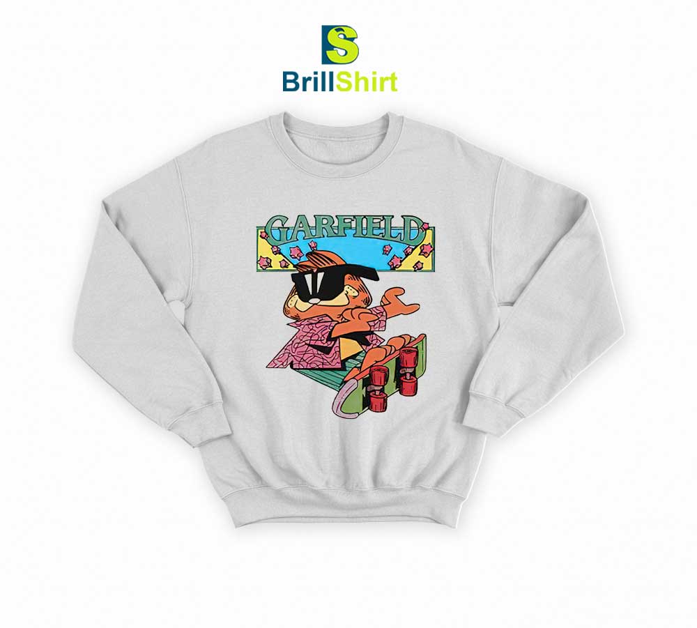 Parody Skater Garfield Sweatshirt Parody Skater Garfield Sweatshirt