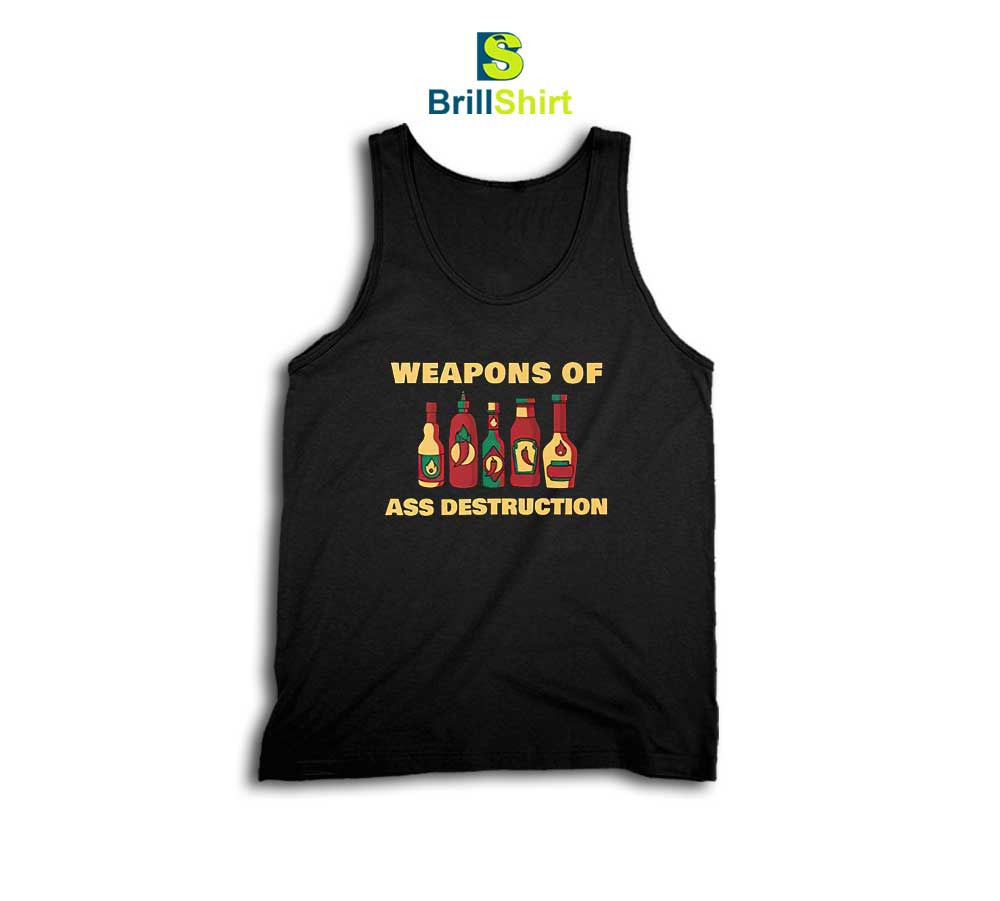 Chili Pepper Hot Sauce Weapons Tank Top Chili Pepper Hot Sauce Weapons Tank Top