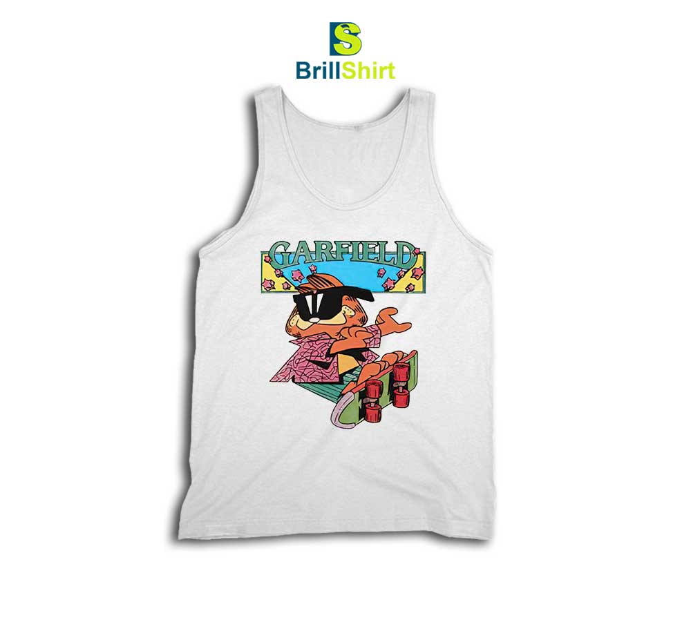 Parody Skater Garfield Tank Top Parody Skater Garfield Tank Top