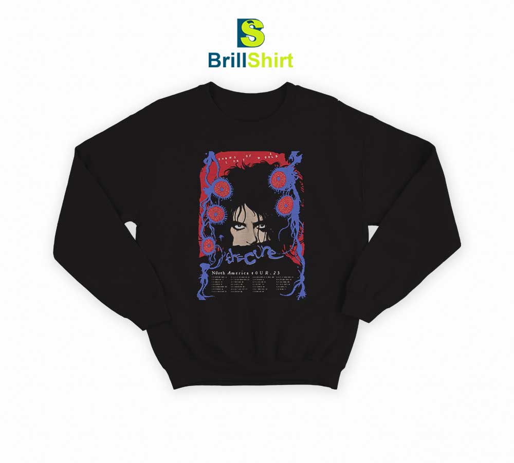 The Cure North America Tour Sweatshirt The Cure North America Tour Sweatshirt